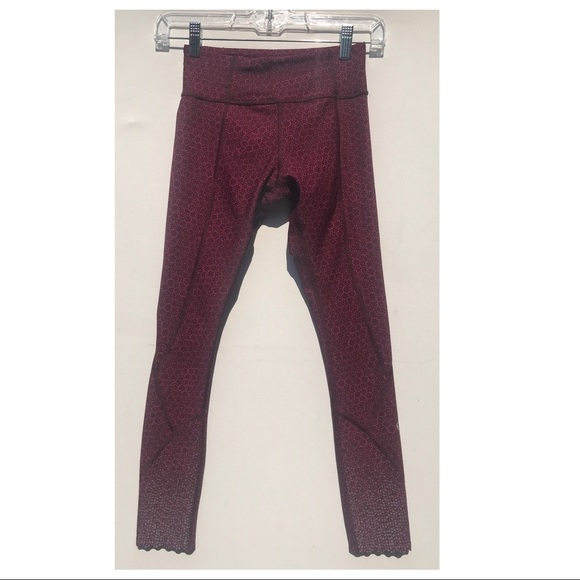 LULULEMON Tight stuff Bordeaux pants 2 leggings rare - Picture 5 of 9